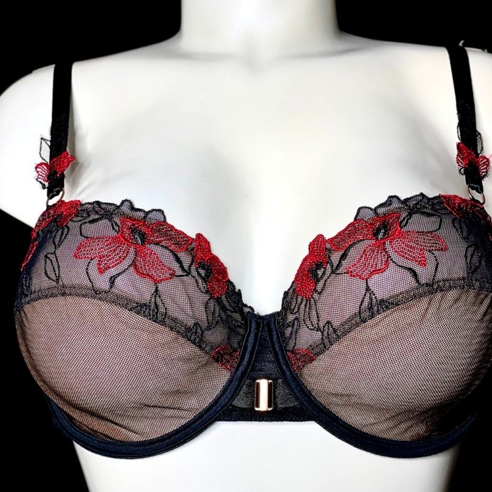 LISE LACE DEMI CUP BRA